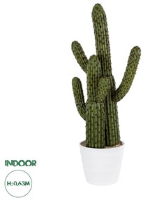 20100 GloboStar® Artificial Garden CARNEGIEA CACTUS 20100 Τεχνητό Διακοσμητικό Φυτό Κάκτος Σαγκουάρο Υ63cm
