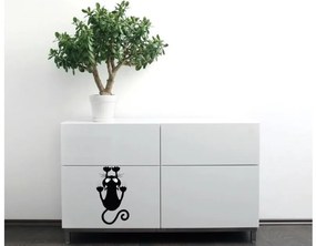 Αυτοκόλλητο Τοίχου Γάτα Cats XS 59007 Ango Dalber-59007-Μαύρο 59007
