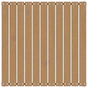 vidaXL Υποπόδιο Κήπου Καφέ Μελί από Μασίφ Ξύλο Πεύκου με Μαξιλάρι