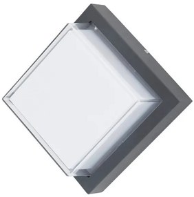 Απλίκα Φωτιστικό Τοίχου LED 12W Ανθρακί 728Lm IP54 Jalla 34481 Globo Lighting-34481-Ανθρακί 34481