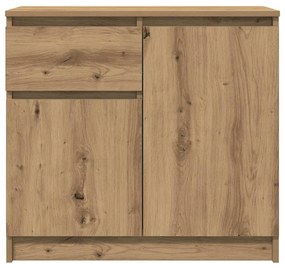 Συρταριέρα με Συρτάρια Τεχνίτης Δρυς 71x35x65 εκ. Επεξ. Ξύλο - Καφέ