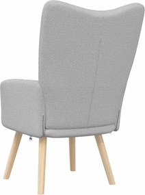 vidaXL Καρέκλα χαλάρωσης Cloud Grey Fabric