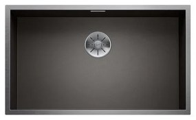 Blanco Zerox 700-U Durinox Black Steel Ματ Νεροχύτης Υποκαθήμενος 74x44 cm