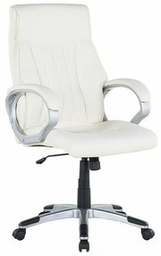 Καρέκλα γραφείου Berwyn 283, Άσπρο, 111x68x68cm, 17 kg, Με μπράτσα, Με ρόδες, Μηχανισμός καρέκλας: Κλίση | Epipla1.gr