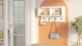 Κρεμάστρα Εισόδου ArteLibre DALSTON Λευκό Μοριοσανίδα 92x18.8x51cm