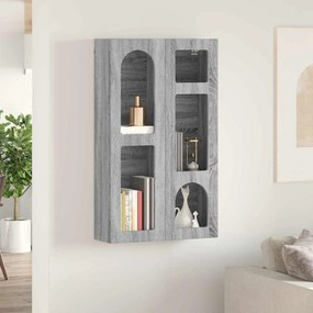 vidaXL Κρεμαστό ντουλάπι με ράφι ELST Γκρι Sonoma 59 x 20 x 100 εκ