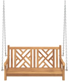 vidaXL Πάγκος Κούνια Other Καφέ 114 x 60 x 64 cm Μασίφ ξύλο teak