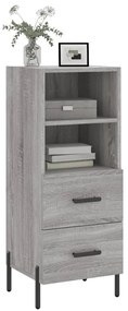 vidaXL Ντουλάπι Γκρι Sonoma 34,5x34x90 εκ. από Επεξεργασμένο Ξύλο