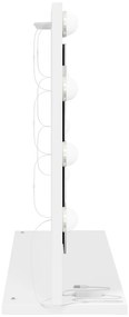 vidaXL Καθρέφτης Vanity  με LED φώτα Λευκό 60x45x18 εκ.