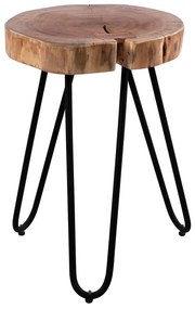 Τραπέζι Βοηθητικό Oslo HM8208.11 35x35x46cm Natural-Black