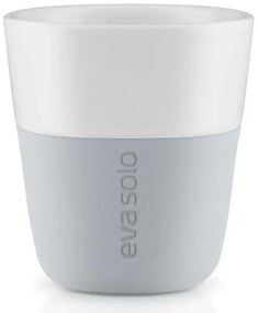 Φλυτζάνια Espresso Πορσελάνινα (Σετ 2Τμχ) 501044 80ml Light Grey Eva Solo Πορσελάνη,Σιλικόνη