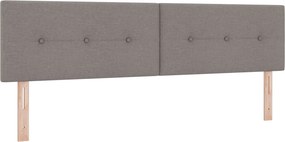 vidaXL Κρεβάτι box spring με στρώμα Taupe 180 x 200 cm Ύφασμα