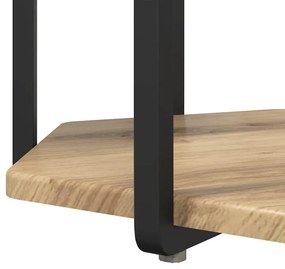 vidaXL Σετ βοηθητικά τραπεζάκια με ράφι 2 pcs Δρυς Artisan και Μαύρο