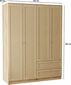 Wardrobe Baru 182 Beige