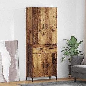 Highboard Παλιό Ξύλο 69,5 x 34 x 180 εκ. Επεξεργασμένο ξύλο