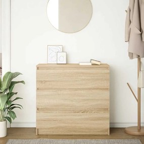vidaXL Ντουλάπι Sonoma δρυς 80x35x76 εκ. Επεξεργασμένο Ξύλο