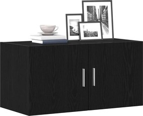 vidaXL Ντουλάπι Τοίχου Μαύρο Δρυς 80x39x40 εκ. Επεξεργασμένο Ξύλο