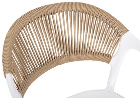 ΠΟΛΥΘΡΟΝΑ ΠΟΛΥΠΡΟΠΥΛΕΝΙΟΥ EVA HM6155.01 ΛΕΥΚΗ ΜΕ ΜΠΕΖ ΣΧΟΙΝΙ 58,5x49x83,5Υεκ.
