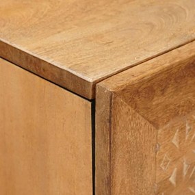 vidaXL Highboard Ανοιχτό καφέ 40 x 33 x 110 εκ Μασίφ ξύλο μάνγκο