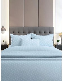 Σετ Σεντόνια Flannel 2048 Blue Διπλό με λάστιχο (150x205+30)