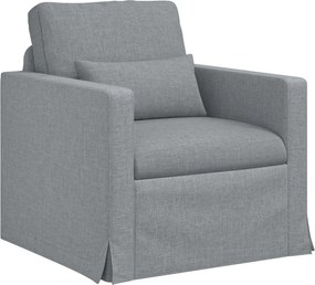 vidaXL Καναπές 2 pcs Ανοιχτό γκρι