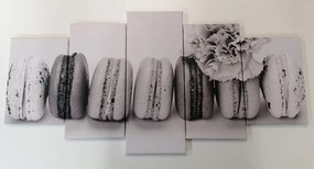 Εικόνα 5 μερών νόστιμα αμυγδαλωτά σε ασπρόμαυρο - 100x50