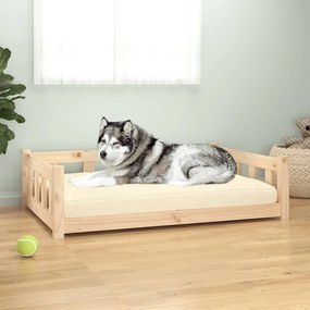 Κρεβάτι Σκύλου 105,5 x 75,5 x 28 εκ. από Μασίφ Ξύλο Πεύκου