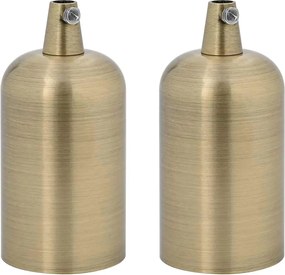 vidaXL Λαμπτήρες 2 τεμάχια Bronze E27