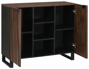 vidaXL Πλαϊνό Γραφείο Καφέ 90 x 33 x 75 εκ Μασίφ ξύλο μάνγκο