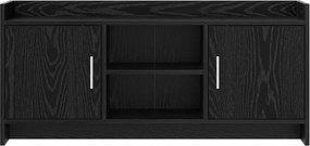 vidaXL Ντουλάπι TV 102 x 33 x 47 εκ Μαύρη Δρυς Επεξεργασμένο Ξύλο
