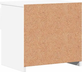 vidaXL Κομοδίνο Λευκό 40 x 30 x 39 εκ. από Επεξ. Ξύλο