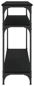 vidaXL Τραπέζι Κονσόλα Μαύρο 100x29x75 εκ. Επεξεργασμένο Ξύλο