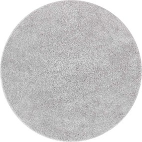 vidaXL Αντιολισθητικό Σαγκί Χαλάκι Γκρι 90 x 90 cm PP