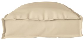 vidaXL Μαξιλάρια Παλέτας για Πάγκο 2 τμχ Μπεζ 100x40x8 εκ. Ύφασμα Oxford
