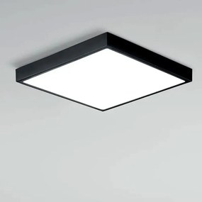 Φωτιστικό Οροφής - Πλαφονιέρα LED-Domo-Q24-NER CCT 2,4x24x24cm Black Intec