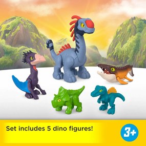 Playset Imaginext Jurassic World Πολύχρωμο 10 Τεμάχια