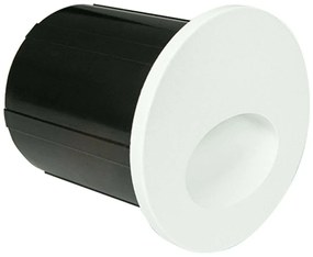 Φωτιστικό Τοίχου Χωνευτό E320 Φ7x6cm Led 133lm 3W 3000K White