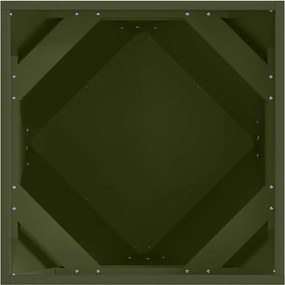 vidaXL Γλάστρα Ελιά Πράσινη 50 x 50 x 50 cm Ατσάλι