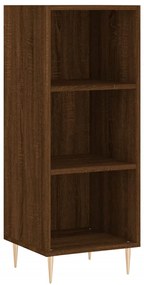 vidaXL Ντουλάπι Καφέ Δρυς 34,5x32,5x90 εκ. Επεξεργασμένο Ξύλο
