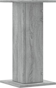 vidaXL Βάσεις Φυτών 2 Τεμ. Γκρι Sonoma 30x30x60 εκ. Επεξεργασμένο Ξύλο