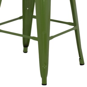 ΣΚΑΜΠΟ ΜΕΣΑΙΟΥ ΥΨΟΥΣ ΜΕΤΑΛΛΙΚΟ MELITA-PRO HM8573.53 ΣΕ LIGHT OLIVE GREEN 43x43x67Υεκ. (1 Τεμμάχια)