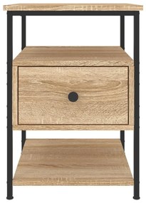 VidaXL Κομοδίνα 2 τεμ. Sonoma Δρυς 40 x 42 x 56 εκ. από Επεξεργ. Ξύλο