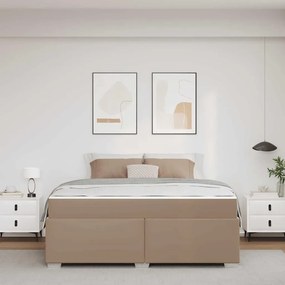 vidaXL Σκελετός Κρεβατιού Καπουτσίνο 180 x 200 cm Τεχνητό δέρμα