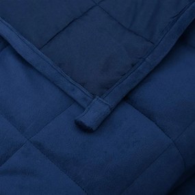 vidaXL Κουβέρτα Βαρύτητας Μπλε 200 x 200 εκ. 13 κ. Υφασμάτινη