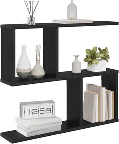 vidaXL Ράφι Τοίχου Μαύρη Δρυς 60 x 12 x 50,5 εκ Επεξεργασμένο Ξύλο