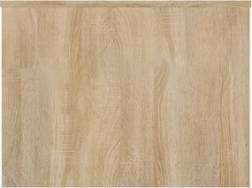 vidaXL Τραπεζάκι Σαλονιού Sonoma Δρυς 80x55,5x41,5 εκ. Επεξεργ. Ξύλο