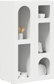 vidaXL Πλαϊνό γραφείο Λευκό 59 x 35 x 100,5 εκ Επεξεργασμένο ξύλο