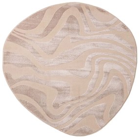 Χαλί (133x133) Royal Carpet Organic Shape 265 Beige