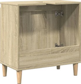 vidaXL Ντουλάπι Νιπτήρα Sonoma Δρυς 58x33x60 εκ. Επεξεργασμένο Ξύλο