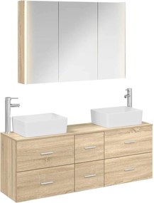 vidaXL Σετ Επίπλων Μπάνιου 4 pcs Sonoma Δρυς